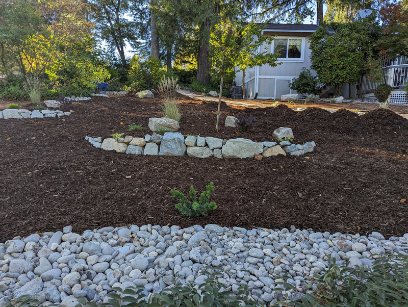 New residential landscaping in Nevada County, California New residential landscaping in Nevada County, California